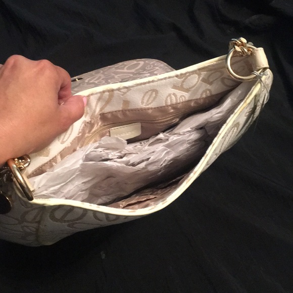 Bebe NWT White and Gold - Picture 2 of 8